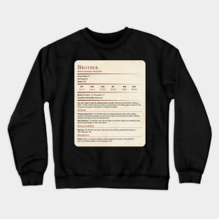 D&D Brother Stat Block Crewneck Sweatshirt